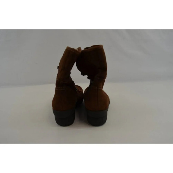 Hush Puppies Brown Suede Lace Up Boots Wave Reflex Sole Women's US Size 9 M - Picture 4 of 10